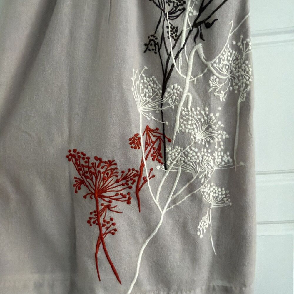 Anthropologie Womens Floreat Wool Silk Fruit Moon Floral Dress Sz. 10 - Picture 4 of 9